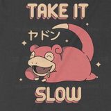  Áo thun Take It Slowpoke, Trùm cuối Game Anime, Cotton 100% 2 màu nam nữ 0221 