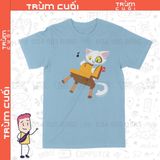  Áo thun Mèo Daijin - Khóa chặt cửa nào Suzume, Trùm Cuối Anime Cine, Cotton 100% 2 màu nam nữ 0244 