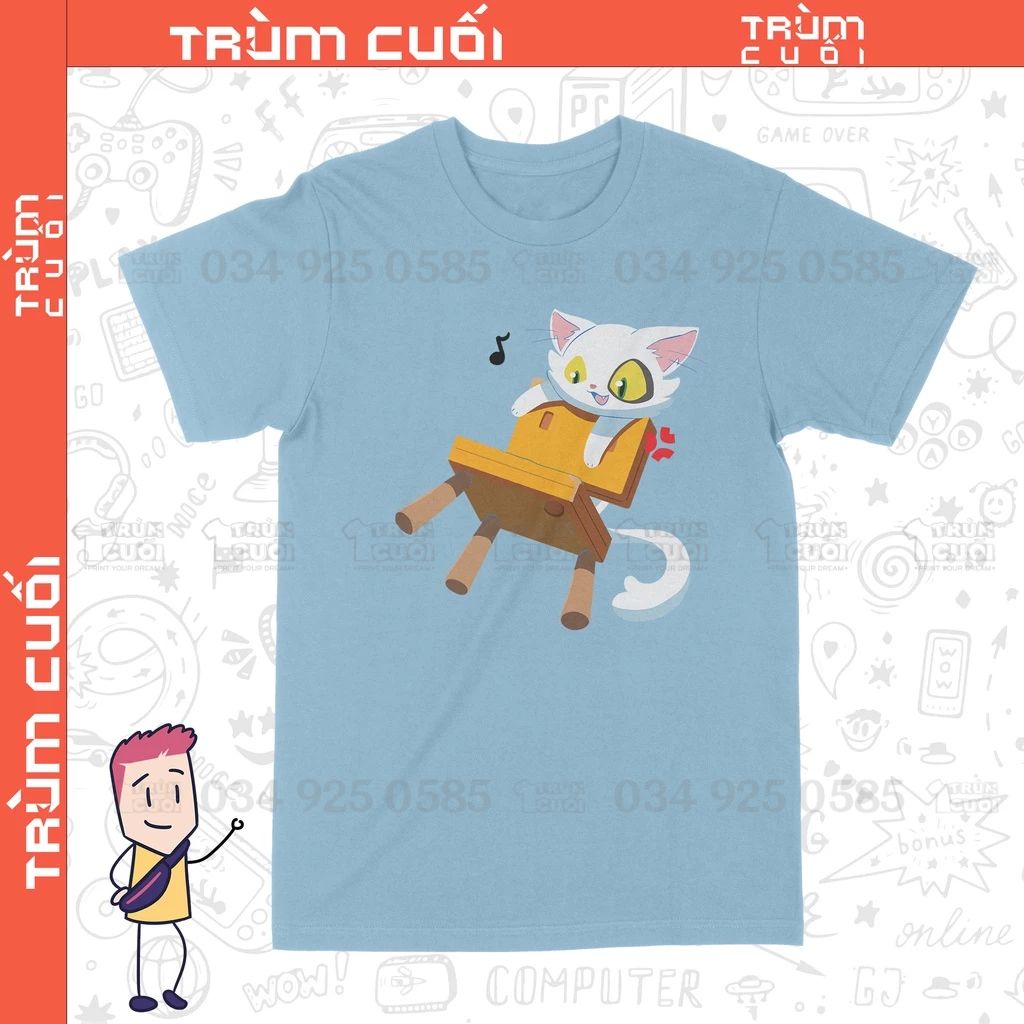  Áo thun Mèo Daijin - Khóa chặt cửa nào Suzume, Trùm Cuối Anime Cine, Cotton 100% 2 màu nam nữ 0244 
