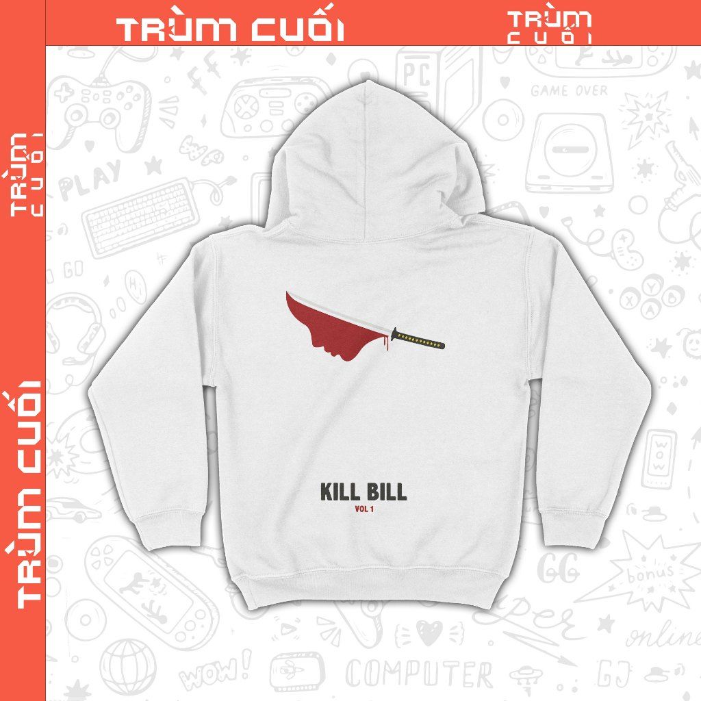  Áo Hoodie phim Kill Bill - Cô Dâu Báo Thù, Trùm Cuối Cine, Nỉ Bông 100% Unisex nam nữ 0367 