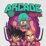  Áo thun GOKU AND KRILLIN ARCADE, Trùm Cuối Anime, Cotton 100% 2 màu nam nữ 0059 