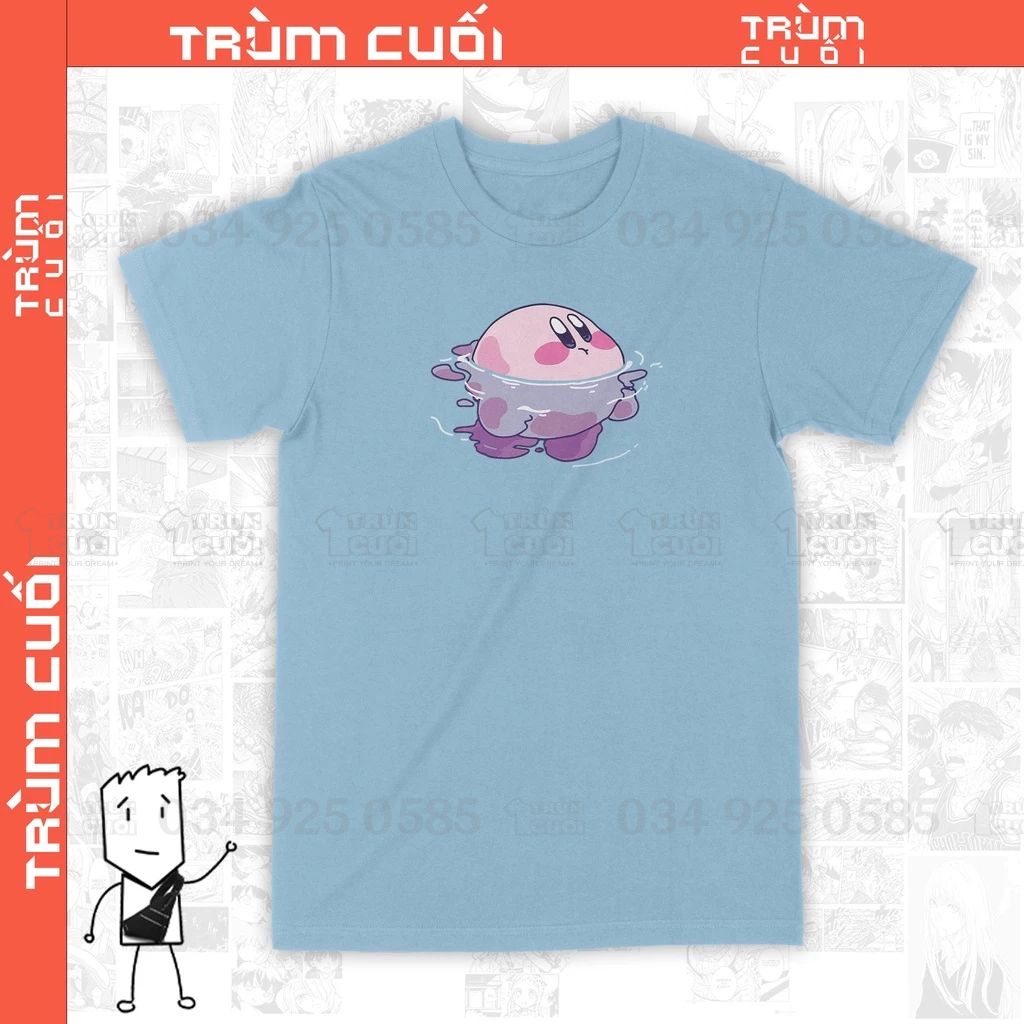  Áo thun Kirby Đi Bơi Trùm Cuối Game, Cotton 100% 2 màu nam nữ 0145 
