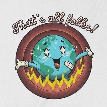  Áo thun Trái Đất Says Bye, Trùm Cuối Meme, Cotton 100% 2 màu nam nữ 0188 