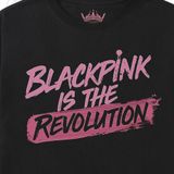  Áo thun OVERSIZE BLɅϽKPIИK Revolution, Trùm Cuối Thần Tượng Âm Nhạc, Cotton 100% 2 màu nam nữ 0293 