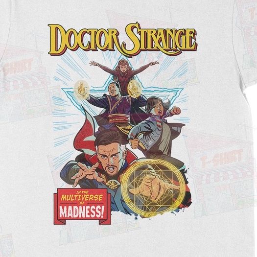  Áo thun Doctor Strange in the Multiverse of Madness Unisex Trùm Cuối Marvel, Cotton 100% 2 màu nam nữ 0006 