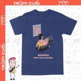  Áo thun Patrick Star Nỗ Lực, Trùm Cuối Cartoon, Unisex Cotton 100% 2 màu nam nữ 0316 