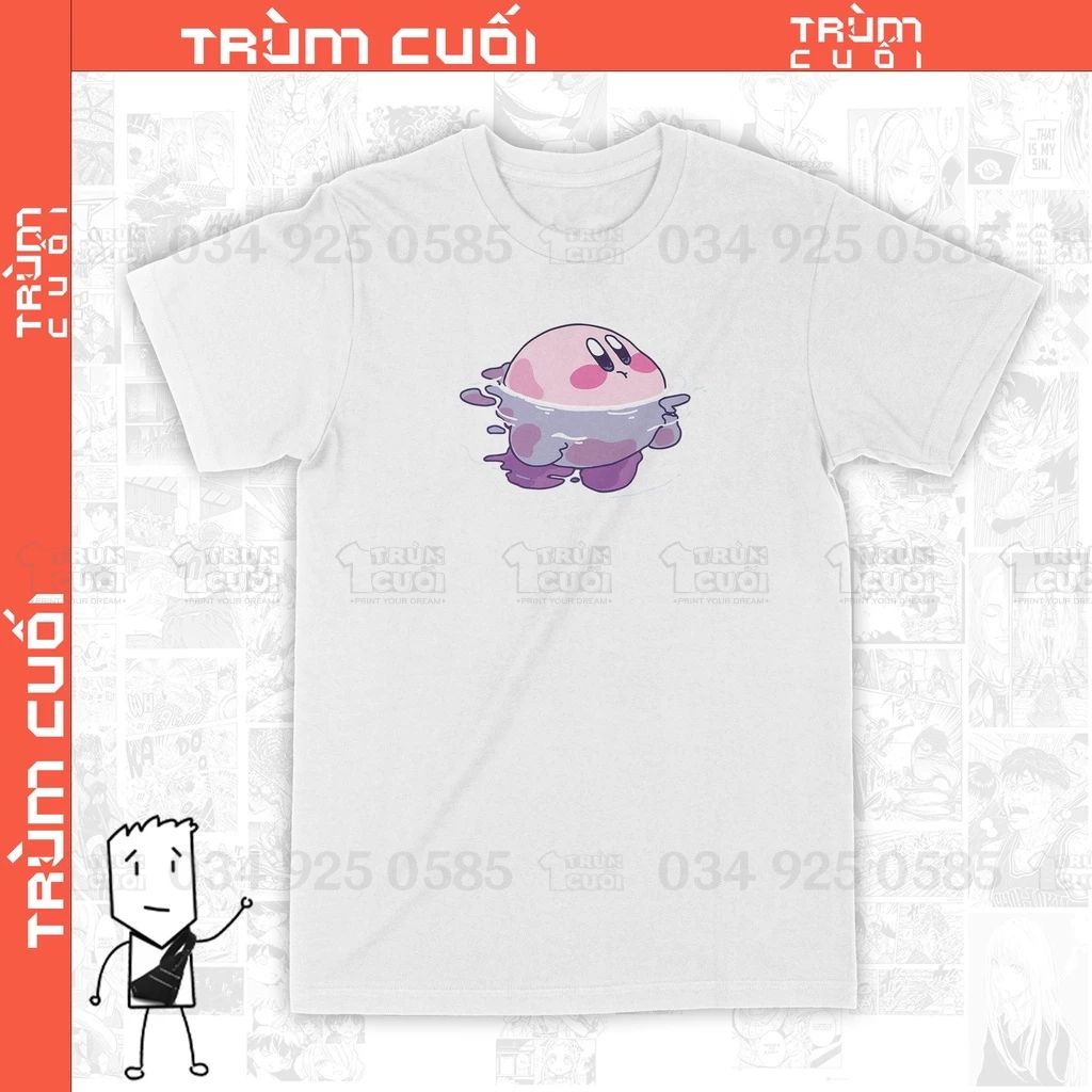  Áo thun Kirby Đi Bơi Trùm Cuối Game, Cotton 100% 2 màu nam nữ 0145 