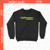  Áo sweater 2 mặt Cyberpunk Edgerunner Logo, Trùm Cuối Game Anime, Unisex Nỉ Bông 100% 0359 