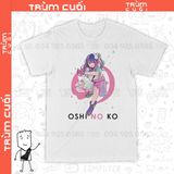  Áo thun Ai Hoshino - Oshi no Ko, Trùm Cuối Anime, Unisex  Cotton 100% 2 màu nam nữ 0271 