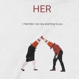  Áo Hoodie HER, Trùm Cuối Cine, Unisex Nỉ Bông 100% 2 màu nam nữ 0089 