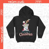  Áo Hoodie Giáng Sinh của Tâm và Gia Huy, Trùm Cuối Cartoon Christmas Festival, Nỉ Bông 100% Unisex nam nữ 0377 