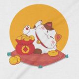  Áo Sweater Mèo Thần Tài Nằm Thảnh Thơi, Trùm Cuối TẾT 2023, Nỉ Bông 100% 2 màu nam nữ 0197 