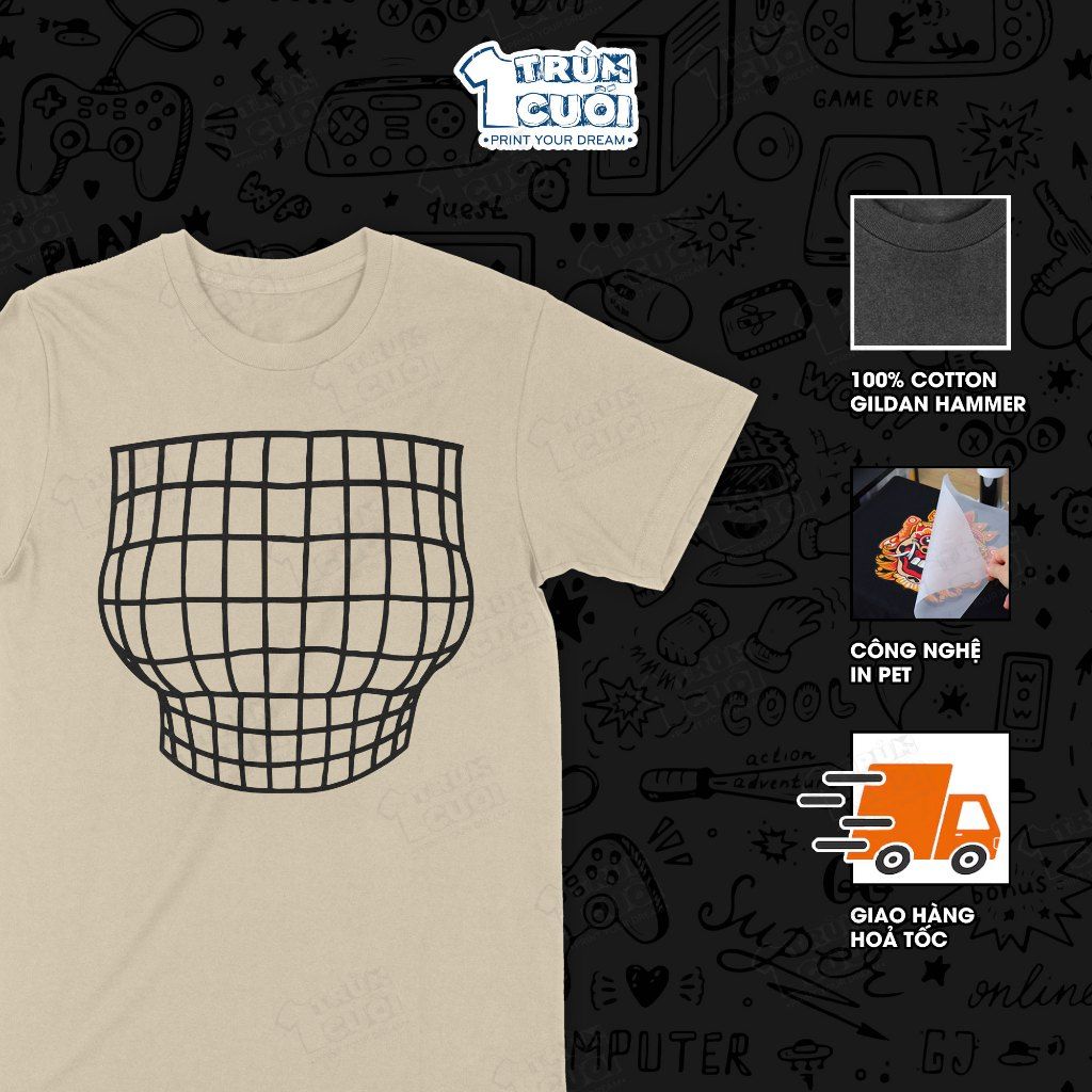  Áo thun 3D Buff Ngực, Trùm Cuối Meme, Cotton 100% Unisex 2 màu nam nữ 0445 