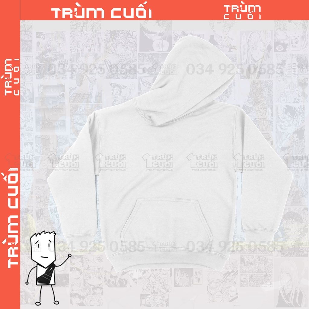  Áo Hoodie trơn Unisex Trùm Cuối, KZ Nỉ Bông 100%, 8 màu nam nữ 