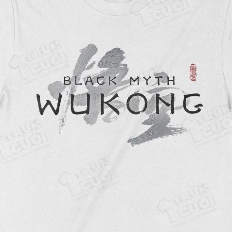  Áo thun Black Myth: Wukong - Hắc Thoại: Ngộ Không, Trùm Cuối Game, Unisex Cotton 100% nam nữ 0439 