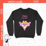  Áo Sweater Pink Panther, Trùm cuối Cartoon Cine, Unisex Cotton 100% 2 màu nam nữ 0208 