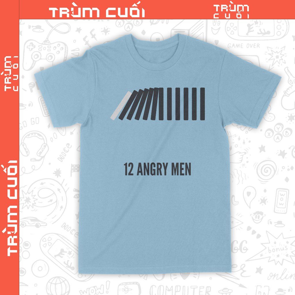 Áo thun phim 12 Angry Men, Trùm Cuối Cine, Unisex Cotton 100% 2 màu nam nữ 0020 TEET 