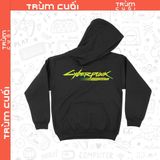  Áo Hoodie 2 mặt Cyberpunk Edgerunner Logo, Trùm Cuối Game Anime, Unisex Nỉ Bông 100% 2 màu nam nữ 0359 