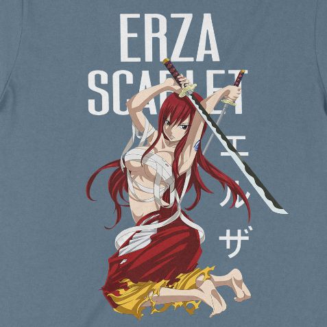  Áo thun Erza Scarlet - Fairy Tails, Trùm Cuối Anime, Unisex Cotton 100% 6 màu nam nữ 0340 