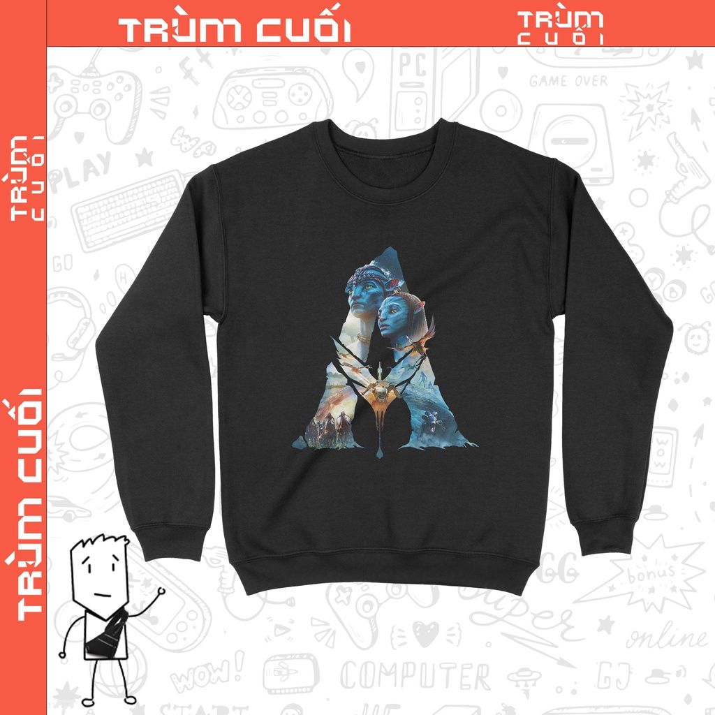  Áo Sweater James Cameron's Avatar, Trùm Cuối Unisex Cine, Nỉ Bông 100% 2 màu nam nữ 0156 