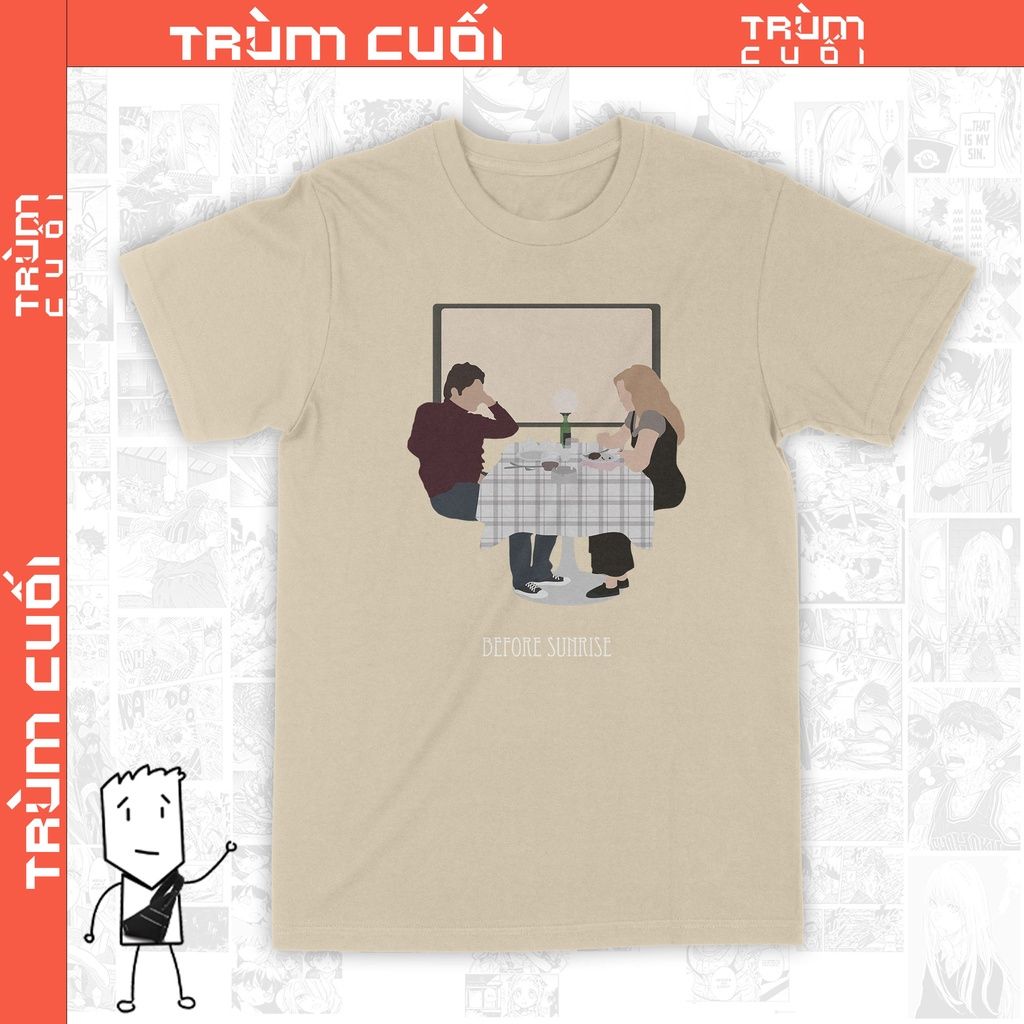 Áo thun Before Sunries - Trùm Cuối Movies Unisex Cine, Cotton 100% 2 màu nam nữ 0111 