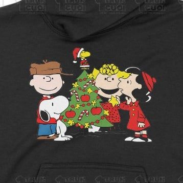  Áo Hoodie Xmas Snoopy và Những người bạn, Trùm Cuối Christmas Festival, Nỉ Bông 100% Unisex nam nữ 0371 