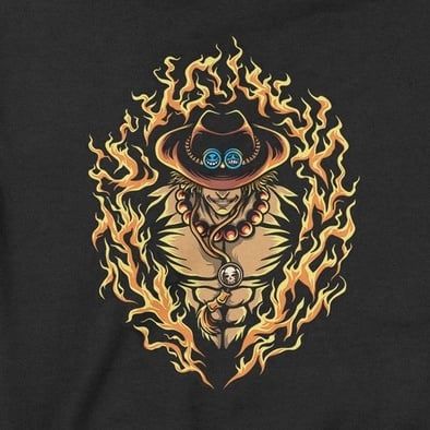  Áo Hoodie Hỏa Quyền Ace - One Piece, Trùm Cuối Anime Cine, Nỉ Bông 100% 2 màu nam nữ 0154 