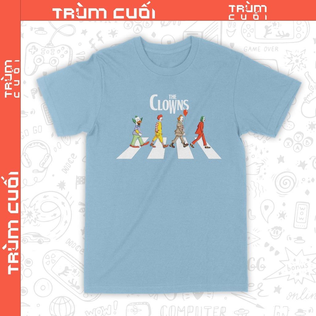  Áo thun Tứ Đại Danh Hề - The Clowns, Trùm Cuối Halloween Horror Fes, Unisex Cotton 100% 2 màu nam nữ 0352 