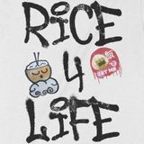  Áo thun Rice for Life, Trùm Cuối Meme Hay Phết, Unisex Cotton 100% 2 màu nam nữ 0298 