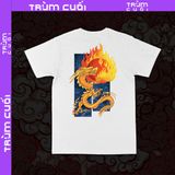  Áo thun 2 mặt Hỏa Thần Long, Trùm Cuối Đăng Hỏa Chi Thần 2024, Unisex Cotton 100% 2 màu nam nữ 