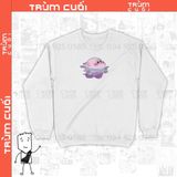  Áo Sweater Kirby Đi Bơi Trùm cuối Game, Unisex Nỉ bông 100% 2 màu nam nữ 0145 