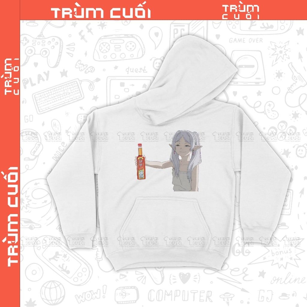  Áo Hoodie Frienne Mặn Mòi - Pháp Sư Tiễn Táng, Trùm Cuối Anime, Nỉ Bông 100% Unisex nam nữ 0408 