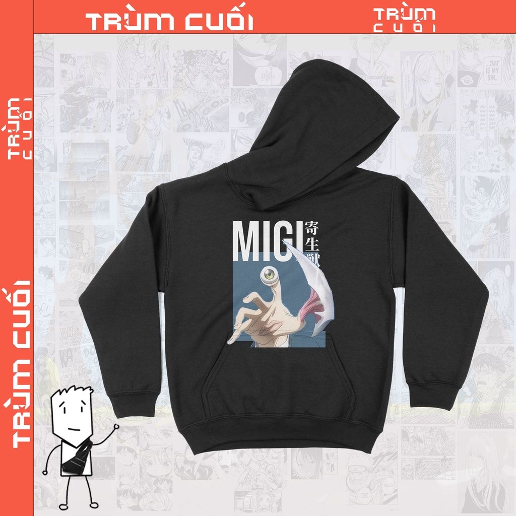  Áo  Hoodie Parasyte Unisex TSHIRT-HOLIC Manga Anime,  Nỉ Bông 100% 2 màu nam nữ 
