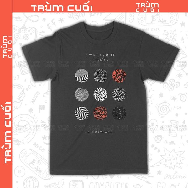  Áo thun Twenty One Pilots, Trùm Cuối Thần tượng âm nhạc, Unisex Cotton 100% 2 màu nam nữ 0387 