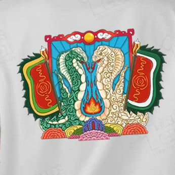  Áo thun oversize Quan Xà Thần - Tứ Phủ, Trùm Cuối x Đăng Hoả Chi Thần - Tết 2025, Unisex Cotton 100% 2 màu nam nữ 