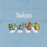  Áo thun The Starters - Pokemon, Trùm Cuối Anime, Unisex Cotton 100% 2 màu nam nữ 0038 