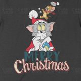  Áo thun Giáng Sinh của Tâm và Gia Huy, Trùm Cuối Cartoon Christmas Festival, Unisex Cotton 100% 2 màu nam nữ 0377 