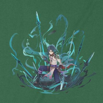 Áo thun Xiao - Ước Nguyện, Trùm Cuối Game Genshin, Unisex Cotton 100% 2 màu nam nữ 0246 