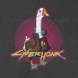  Áo thun Cyberhonk 2077, Trùm Cuối Game Meme, Cotton 100% 2 màu nam nữ 0184 