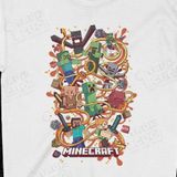  Áo Sweater Minecraft - Graffity, Trùm Cuối Game, Nỉ Bông 100% Unisex nam nữ 0435 