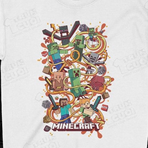  Áo Sweater Minecraft - Graffity, Trùm Cuối Game, Nỉ Bông 100% Unisex nam nữ 0435 