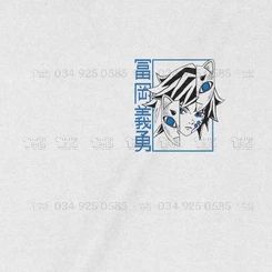  Áo thun Giyu Tomioka - Thanh Gươm Diệt Quỷ, Trùm Cuối Anime, Cotton 100% 2 màu nam nữ 0228 