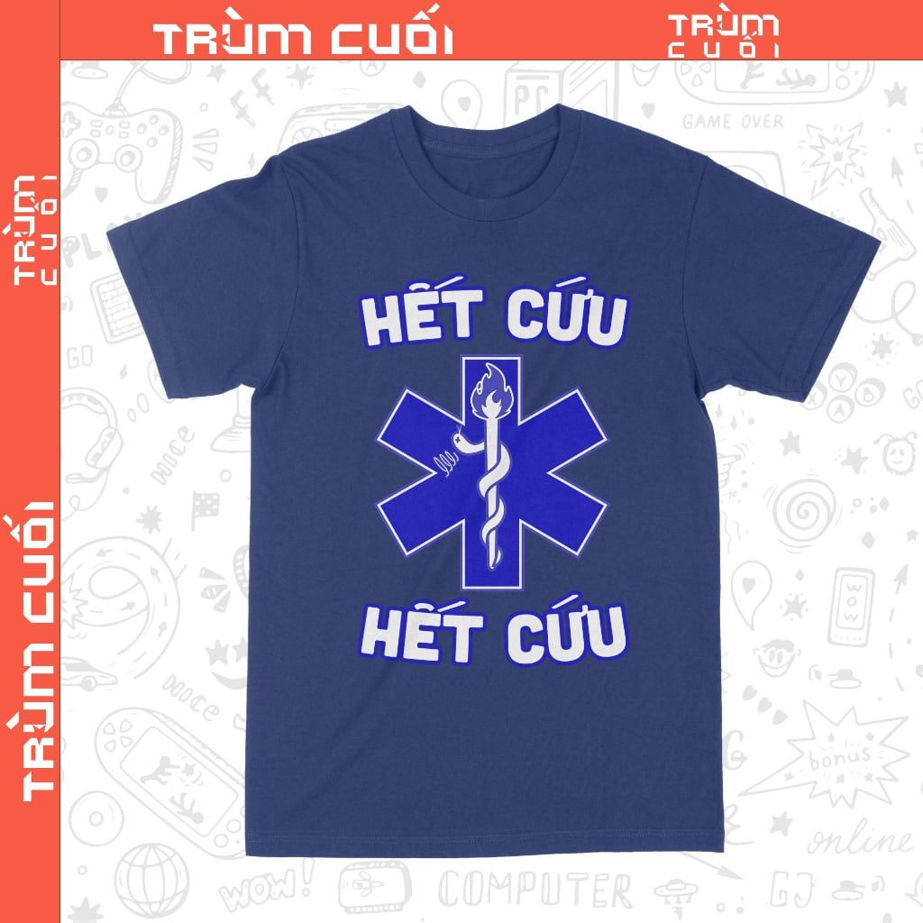  Áo thun Hết Cứu, Trùm Cuối Meme, Unisex Cotton 4 màu 0344 