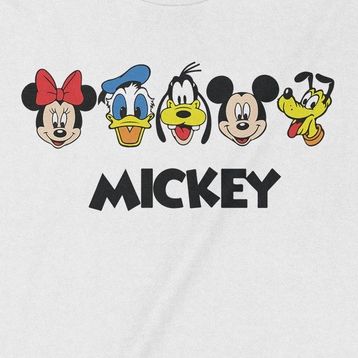  Áo thun Mickey Family, Trùm Cuối Cartoon Cine, Unisex Cotton 100% 2 màu nam nữ 0205 