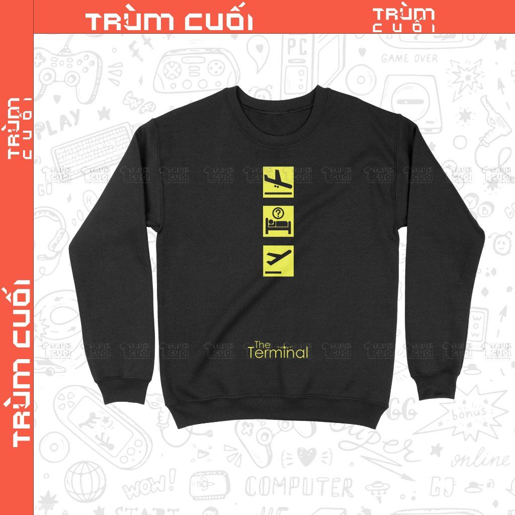  Áo Sweater The Terminal, Trùm Cuối Cine, Nỉ Bông 100% Unisex nam nữ 0428 