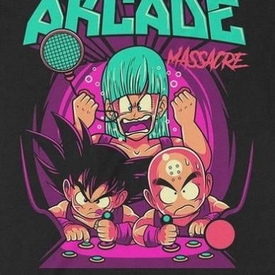  Áo Hoodie Goku And Krillin Arcade, Trùm Cuối Anime, Unisex Nỉ Bông 100% 2 màu nam nữ 