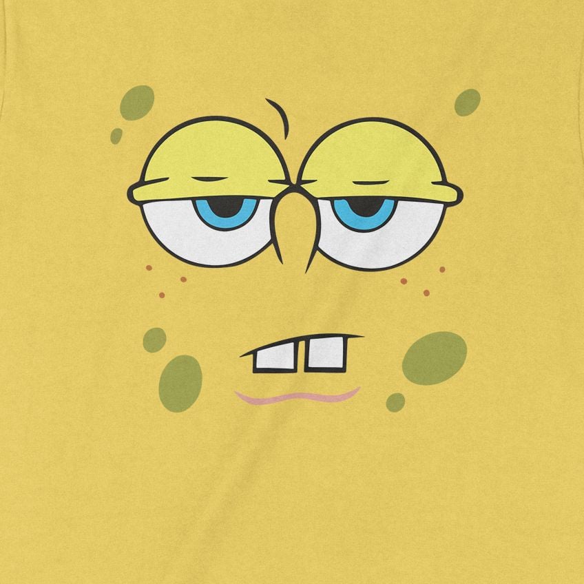  Áo thun Bọt Biển Quần Vuông, Trùm Cuối Cartoon Cine, Unisex Cotton 100% 2 màu nam nữ 0272 