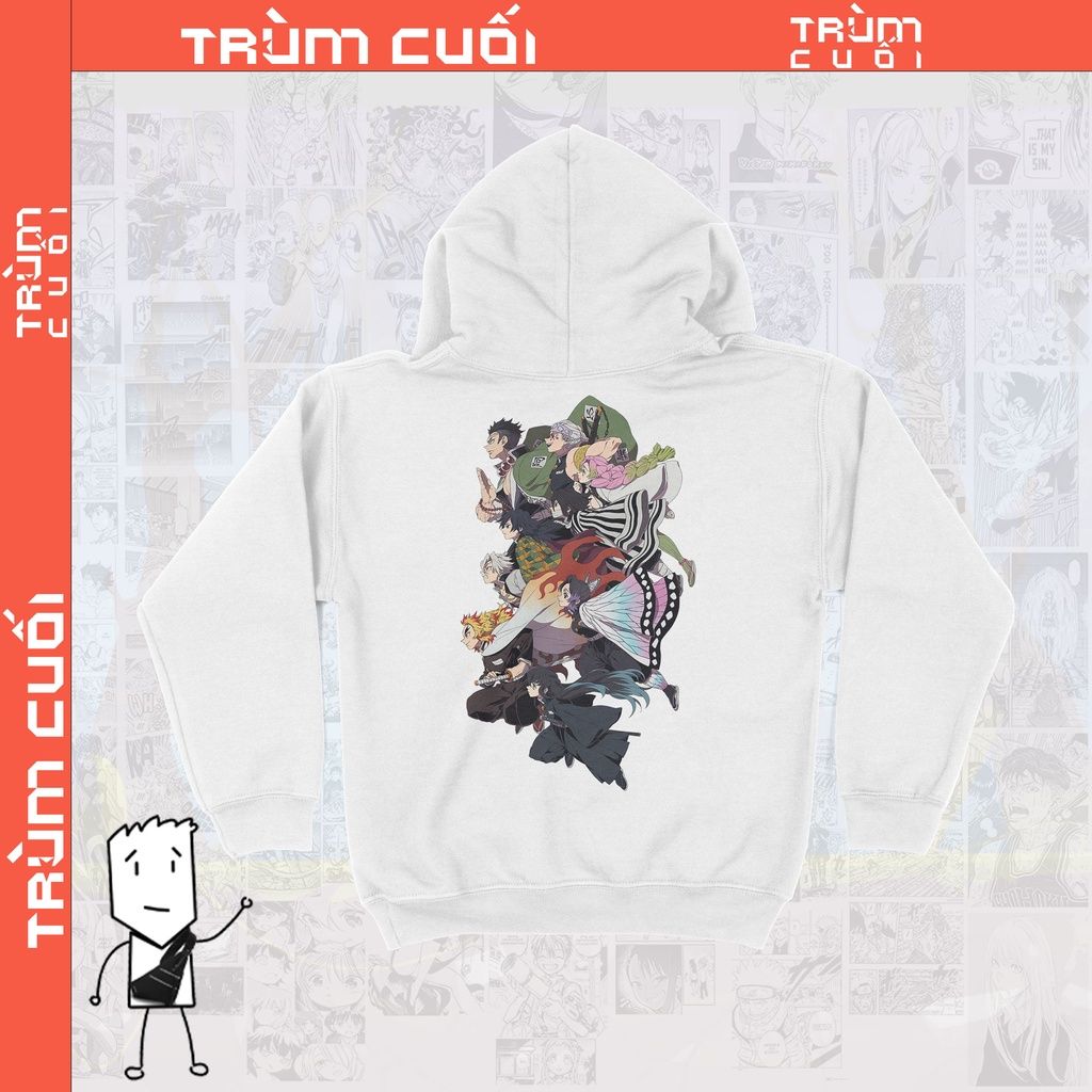  Áo  Hoodie Cửu trụ - Kimetsu Yaiba Unisex TSHIRT-HOLIC Anime,  Nỉ Bông 100% 2 màu nam nữ 