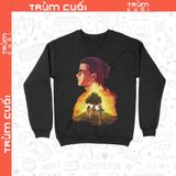  Áo sweater Eren - Khát Vọng Tự Do - Attack on Titan, Trùm Cuối Anime, Unisex Nỉ 100% 2 màu nam nữ 0360 