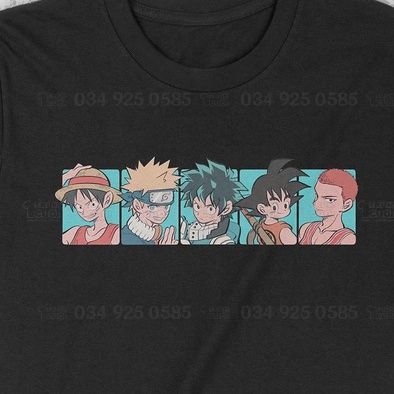  Áo thun Manga Main Kinh Điển 1 Unisex Trùm Cuối Manga Anime, Cotton 100% 2 màu nam nữ 0060 
